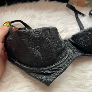 Designer Vegan Tooled Leather Videnoir Lingerie